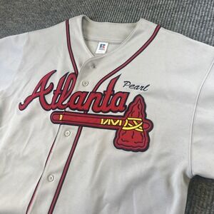 Vintage‎ 90s Atlanta Braves Russell Athletic authentic Road jersey Read